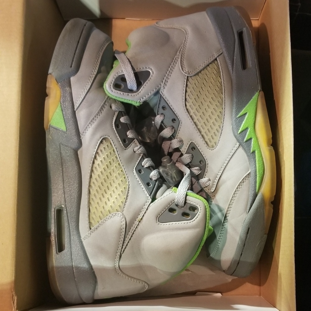 Jordan Retro 5 "Green Beans" SIZE 7.5